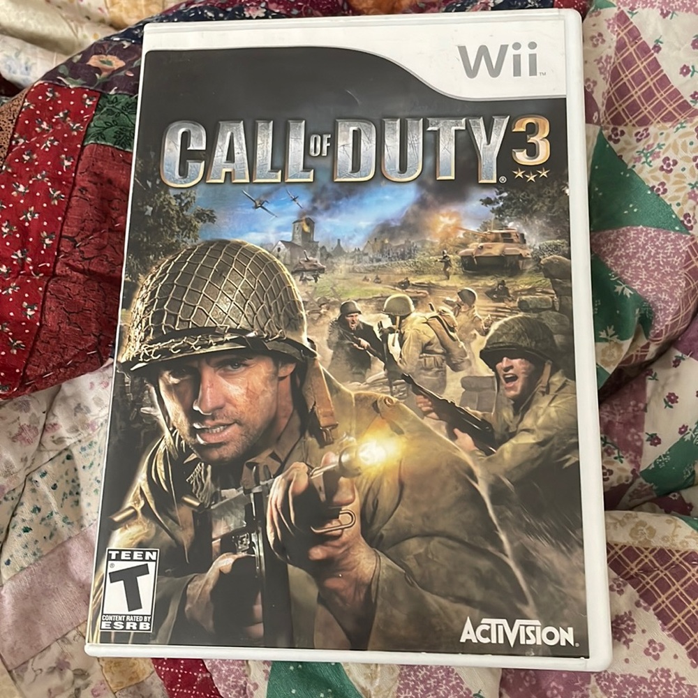 Wii call of duty 3 game used